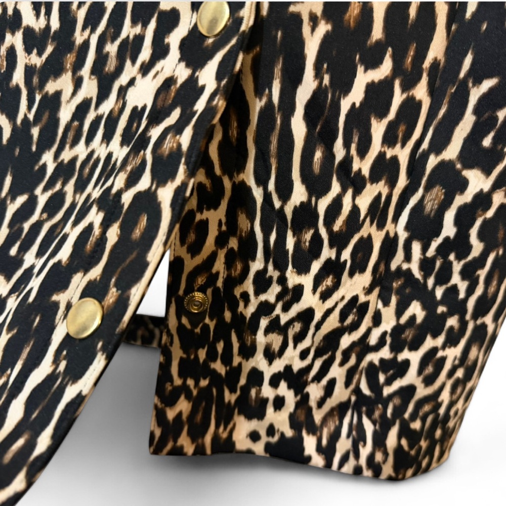 NWT Bold Elements Leopard Print Side Snap Skirt N… - image 6
